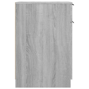 Armadietto da Scrivania Grigio Sonoma 33,5x50x75 cm Legno