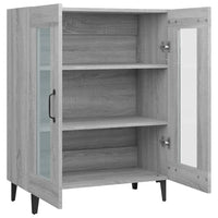 Credenza Grigio Sonoma 69,5x34x90 cm in Legno Multistrato 817337