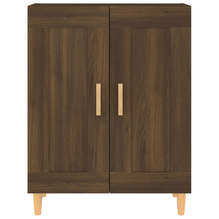 Credenza Rovere Marrone 69,5x34x90 cm in Legno Multistrato 817341