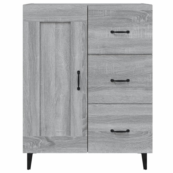 Credenza Grigio Sonoma 69,5x34x90 cm in Legno Multistrato 817373