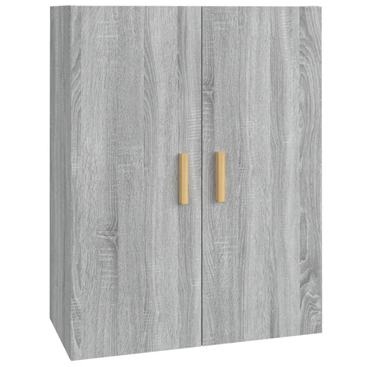 Armadietto Pensile a Parete Grigio Sonoma 69,5x34x90 cm 817382