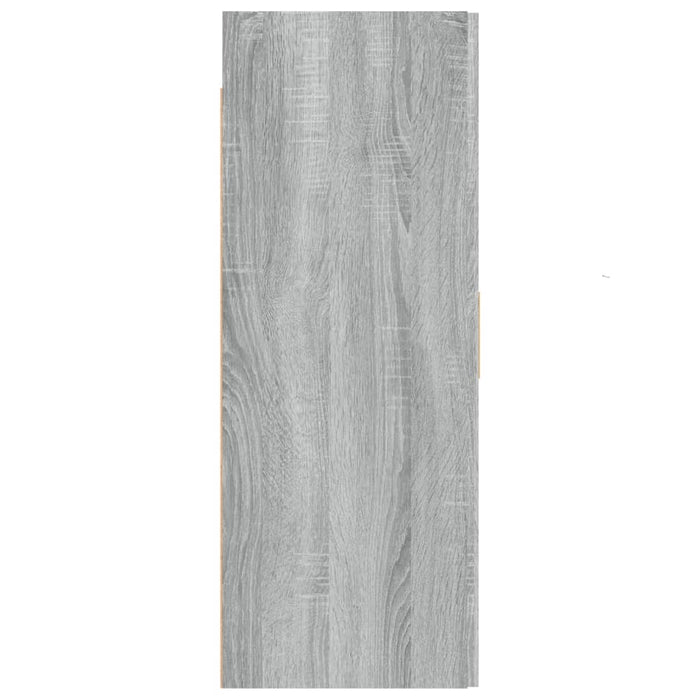 Armadietto Pensile a Parete Grigio Sonoma 69,5x34x90 cm 817382