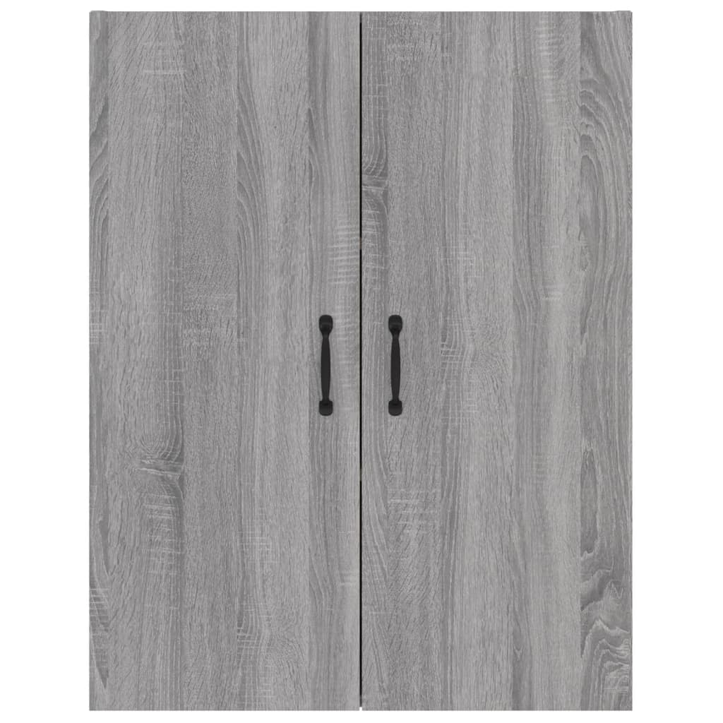 Mobile Pensile Grigio Sonoma 69,5x34x90 cm Legno Multistrato 817385