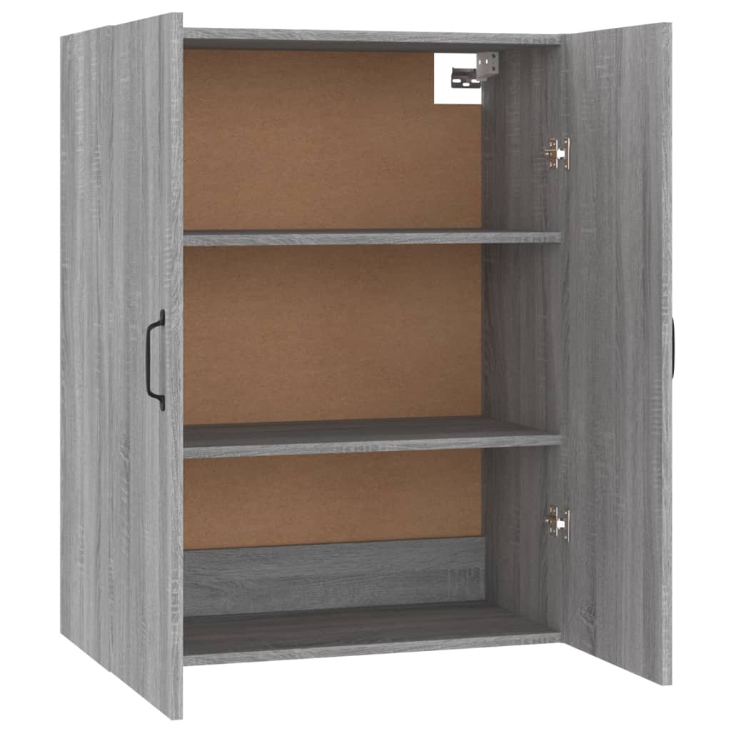 Mobile Pensile Grigio Sonoma 69,5x34x90 cm Legno Multistrato 817385