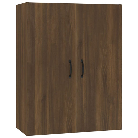 Mobile Pensile Rovere Marrone 69,5x34x90cm in Legno Multistrato 817386