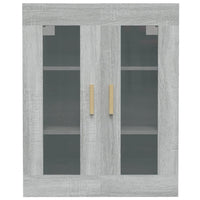 Armadietto Pensile a Parete Grigio Sonoma 69,5x34x90 cm cod mxl 65622