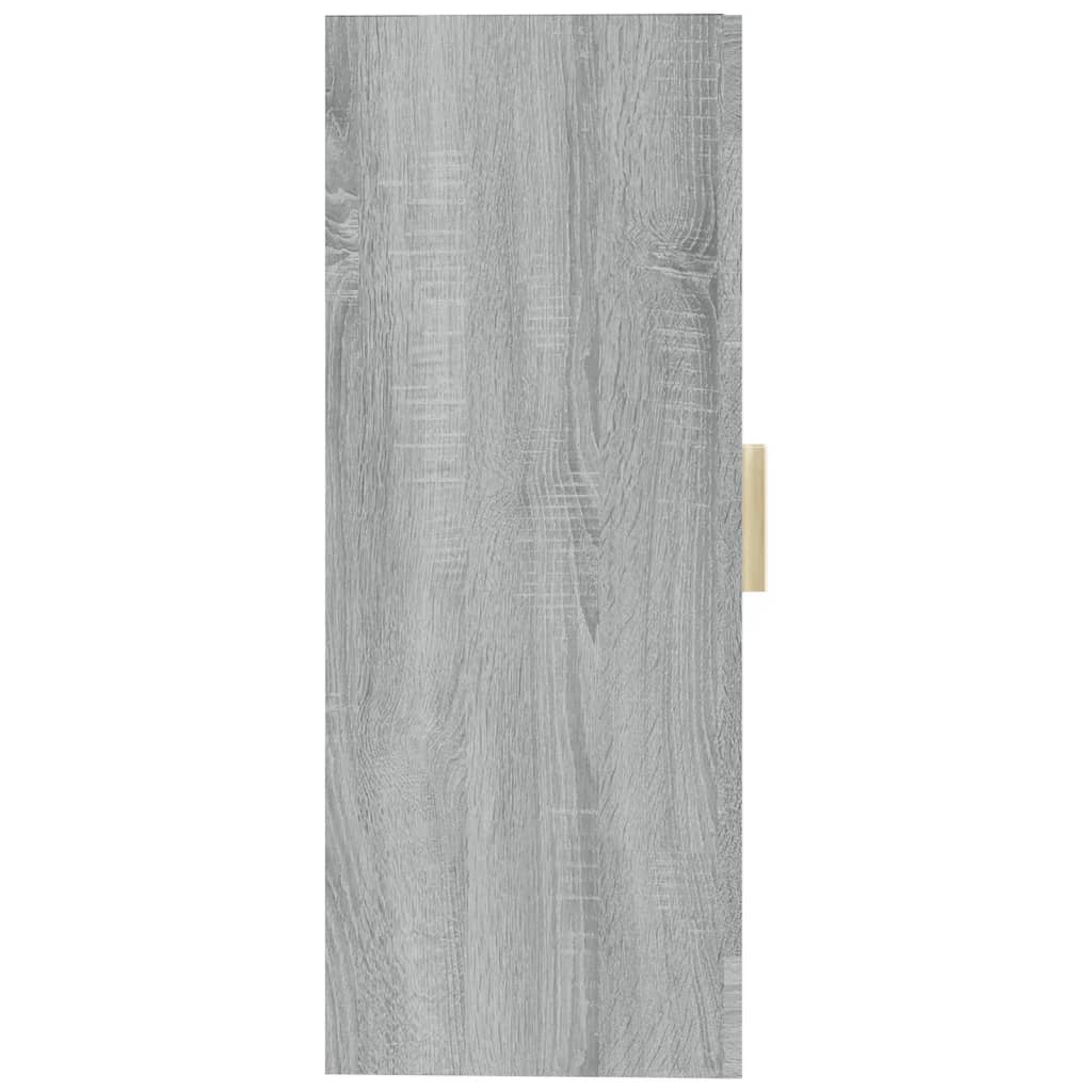 Armadietto Pensile a Parete Grigio Sonoma 69,5x34x90 cm cod mxl 65622