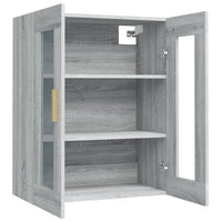 Armadietto Pensile a Parete Grigio Sonoma 69,5x34x90 cm cod mxl 65622