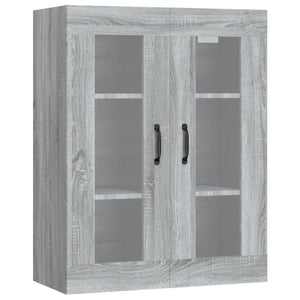 Armadietto Pensile a Parete Grigio Sonoma 69,5x34x90 cm cod mxl 11557