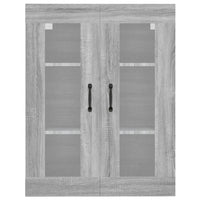 Armadietto Pensile a Parete Grigio Sonoma 69,5x34x90 cm cod mxl 11557