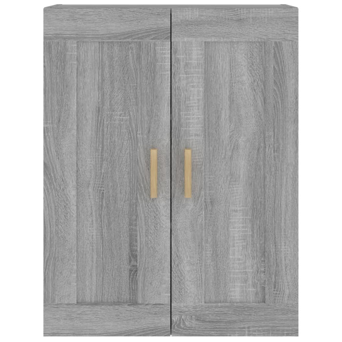 Mobile a Parete Grigio Sonoma 69,5x32,5x90 cm Legno Multistrato cod mxl 33021