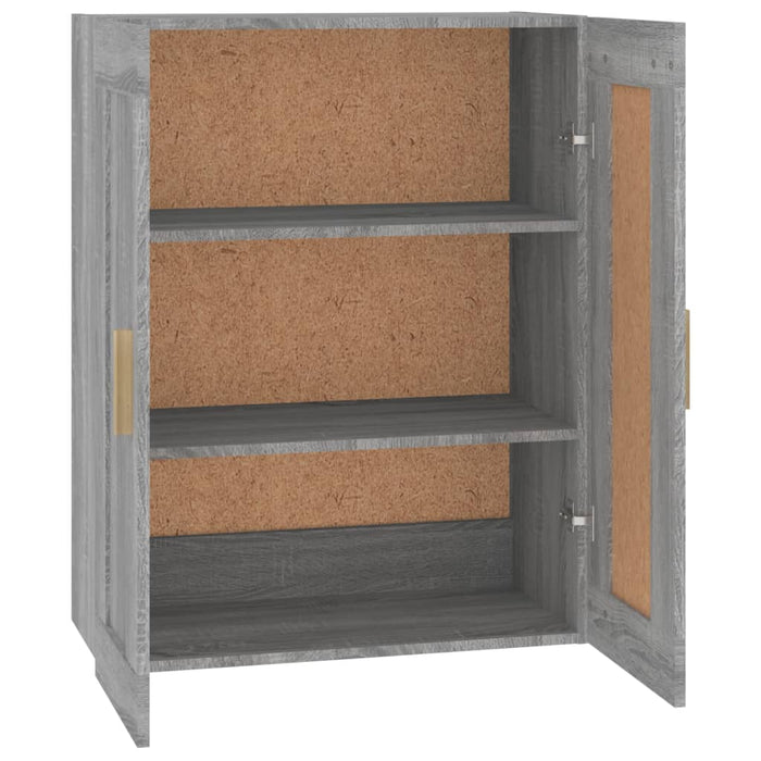 Mobile a Parete Grigio Sonoma 69,5x32,5x90 cm Legno Multistrato cod mxl 33021