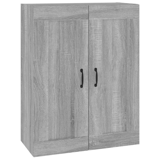 Armadietto Pensile a Parete Grigio Sonoma 69,5x32,5x90 cm cod mxl 65609