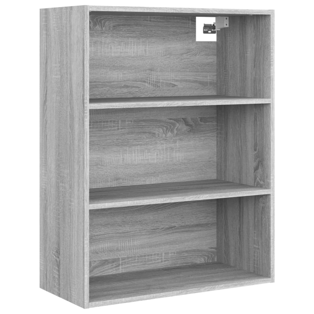 Armadietto Pensile a Parete Grigio Sonoma 69,5x32,5x90 cm 817400