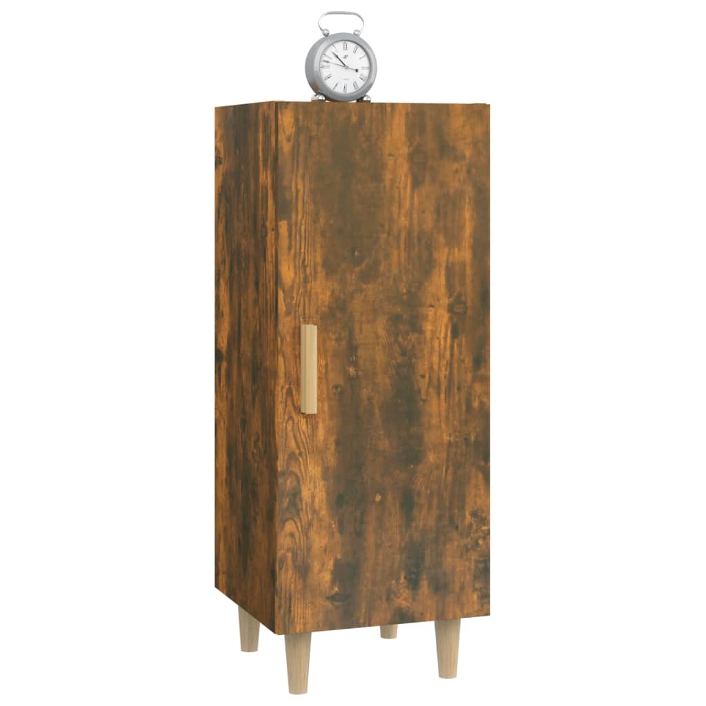 Credenza Rovere Fumo 34,5x34x90 cm in Legno Multistrato 817402