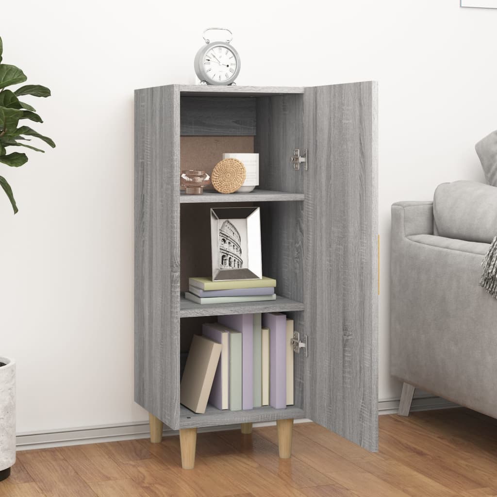 Credenza Grigio Sonoma 34,5x34x90 cm in Legno Multistrato cod mxl 27200