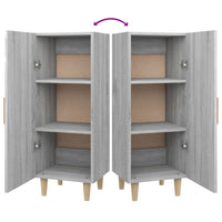 Credenza Grigio Sonoma 34,5x34x90 cm in Legno Multistrato cod mxl 27200