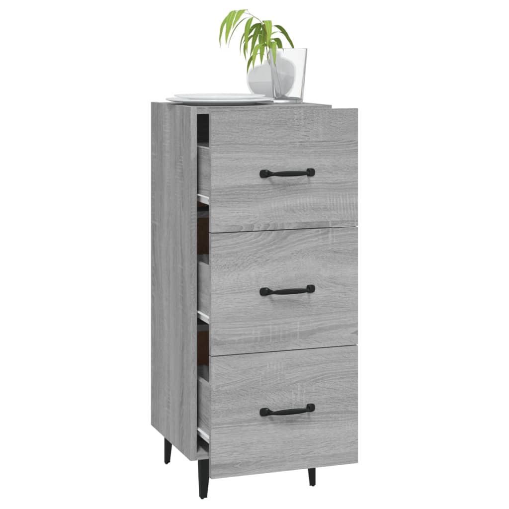 Credenza Grigio Sonoma 34,5x34x90 cm in Legno Multistrato 817412