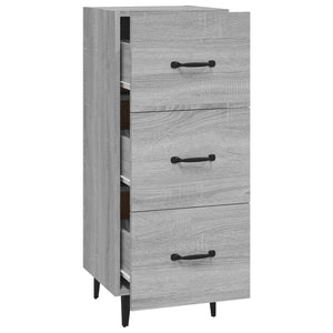 Credenza Grigio Sonoma 34,5x34x90 cm in Legno Multistrato 817412