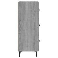 Credenza Grigio Sonoma 34,5x34x90 cm in Legno Multistrato 817412