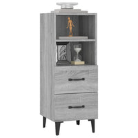 Credenza Grigio Sonoma 34,5x34x90 cm in Legno Multistrato 817418