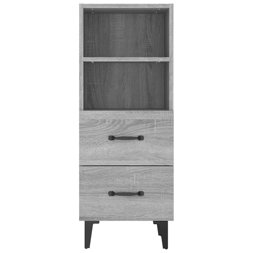 Credenza Grigio Sonoma 34,5x34x90 cm in Legno Multistrato 817418