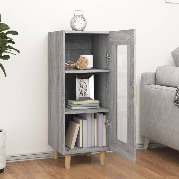 Credenza Grigio Sonoma 34,5x34x90 cm in Legno Multistrato 817427