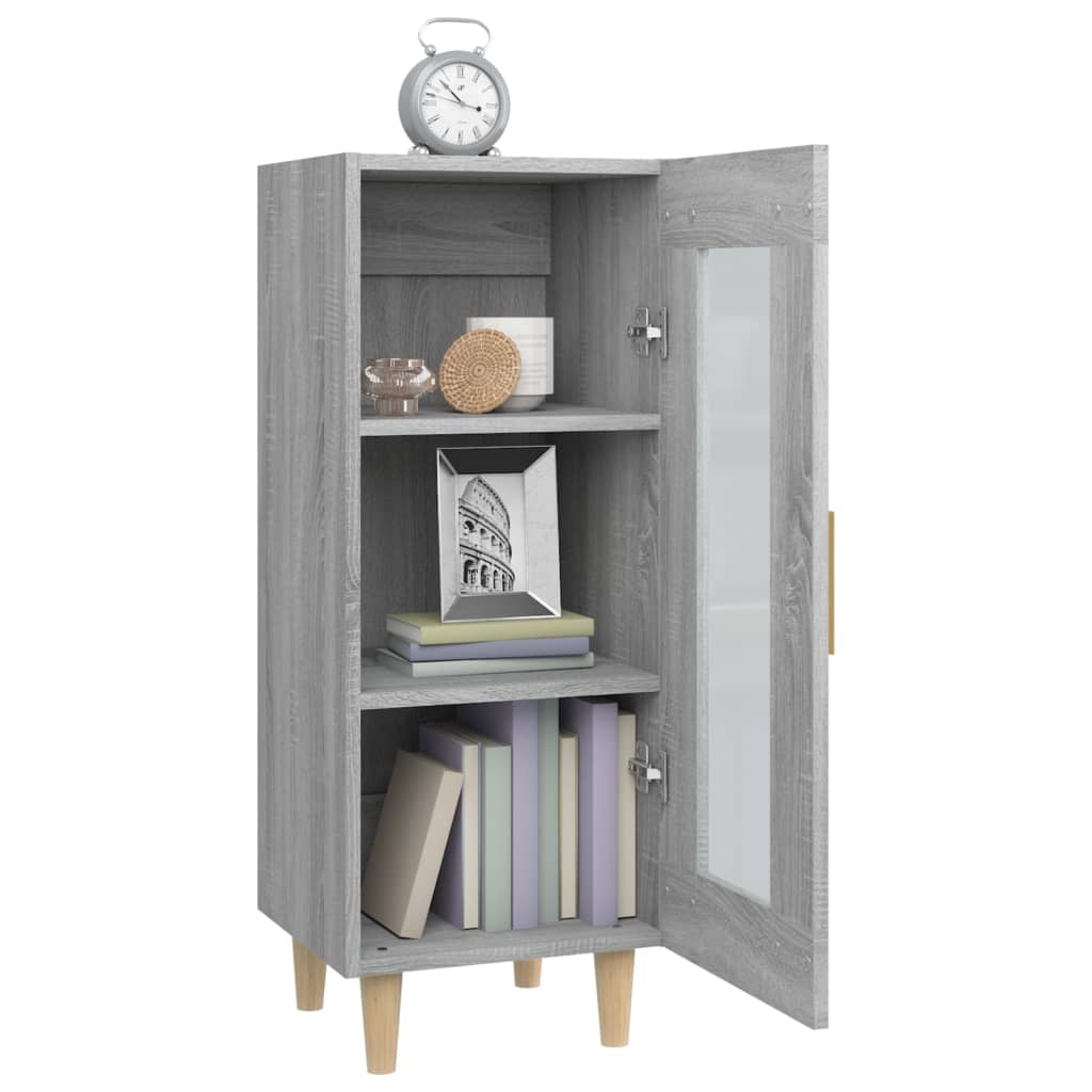 Credenza Grigio Sonoma 34,5x34x90 cm in Legno Multistrato 817427