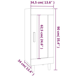 Credenza Grigio Sonoma 34,5x34x90 cm in Legno Multistrato 817427