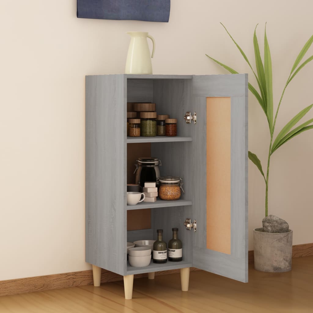 Credenza Grigio Sonoma 34,5x34x90 cm in Legno Multistrato 817433