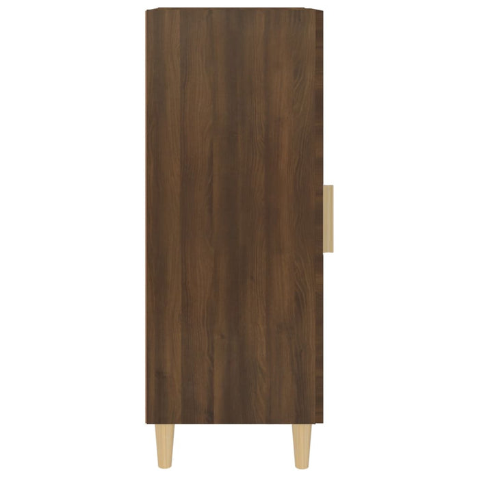 Credenza Rovere Marrone 34,5x34x90 cm in Legno Multistrato 817434