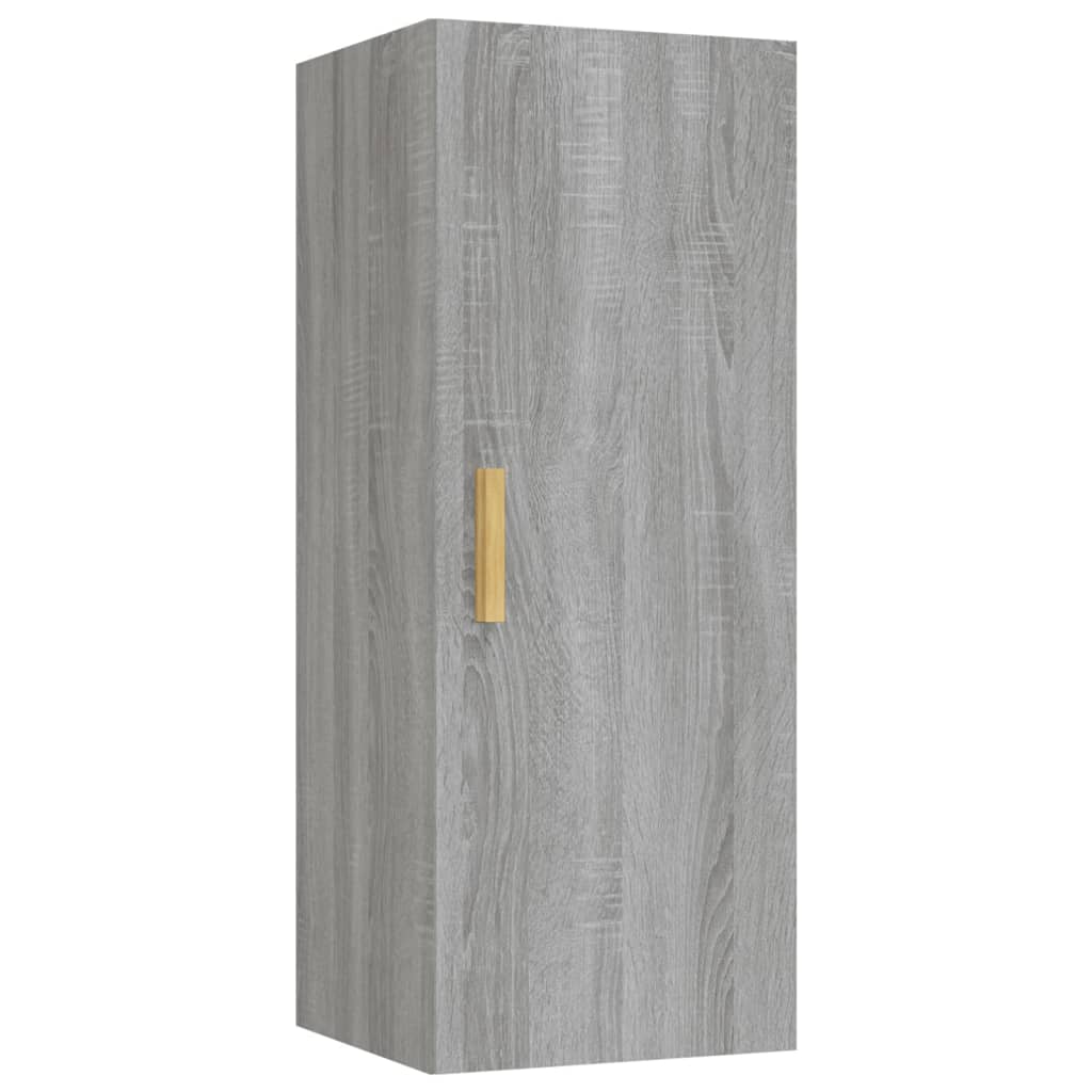 Armadietto a Muro Grigio Sonoma 34,5x34x90 cm Legno Multistrato cod mxl 32765