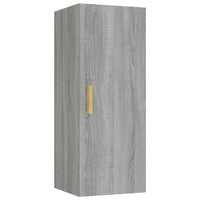 Armadietto a Muro Grigio Sonoma 34,5x34x90 cm Legno Multistrato cod mxl 32765