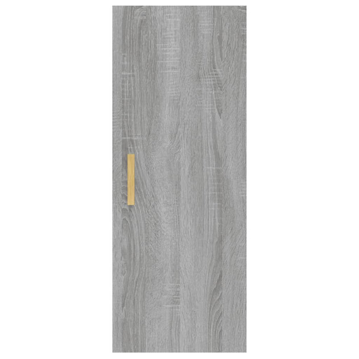 Armadietto a Muro Grigio Sonoma 34,5x34x90 cm Legno Multistrato cod mxl 32765