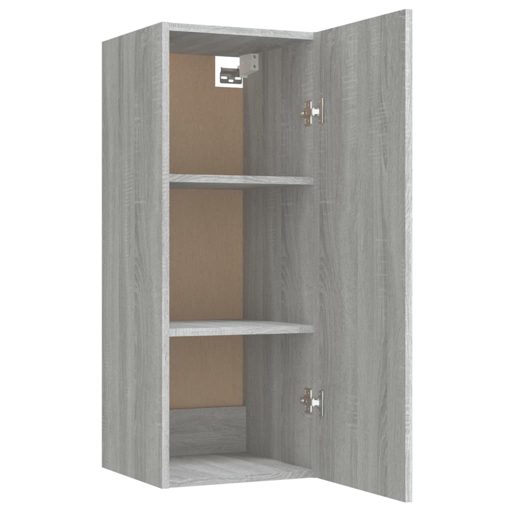 Armadietto a Muro Grigio Sonoma 34,5x34x90 cm Legno Multistrato cod mxl 32765