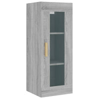 Armadietto Pensile a Parete Grigio Sonoma 34,5x34x90 cm cod mxl 27184