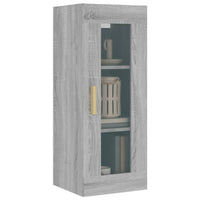 Armadietto Pensile a Parete Grigio Sonoma 34,5x34x90 cm cod mxl 27184