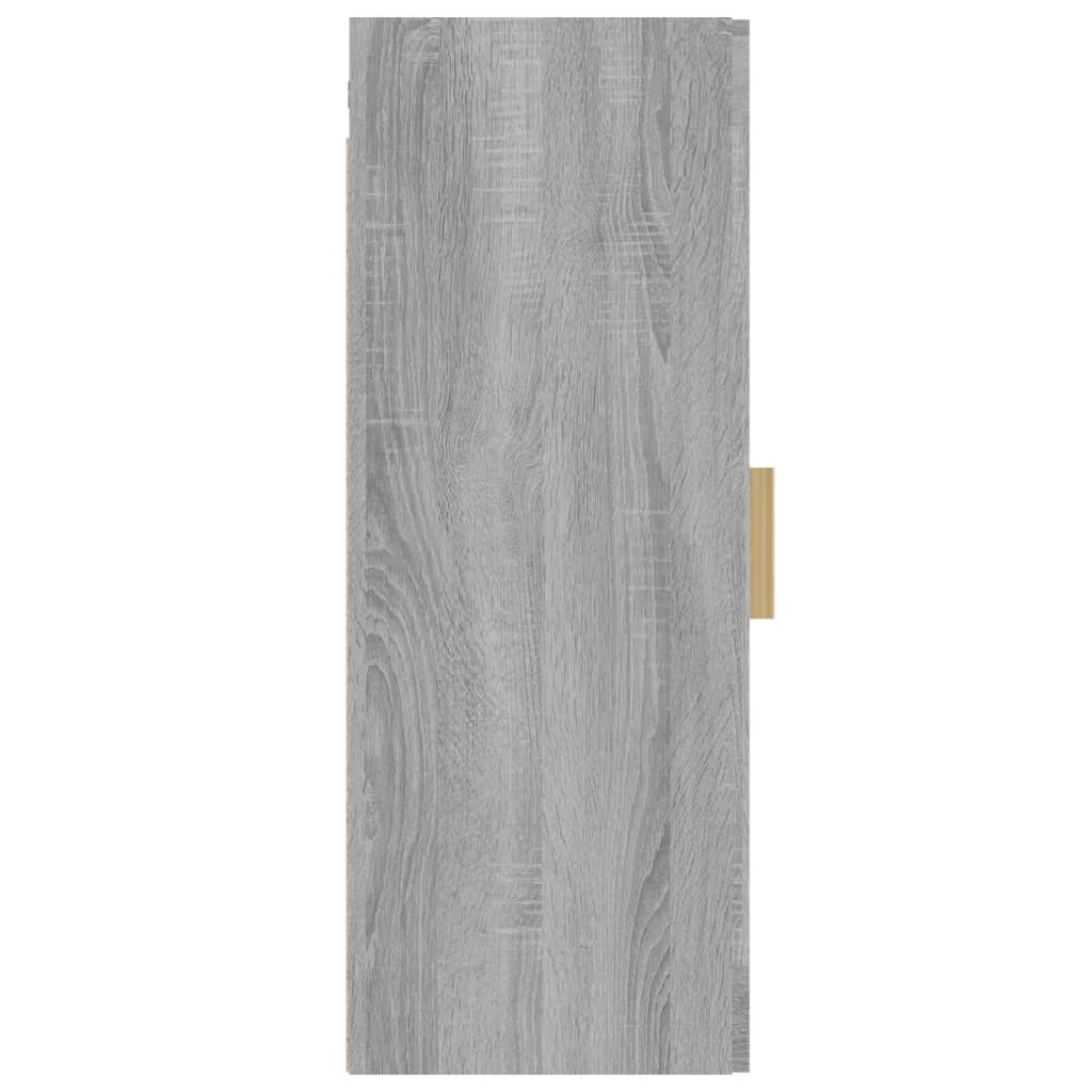 Armadietto Pensile a Parete Grigio Sonoma 34,5x34x90 cm cod mxl 27184