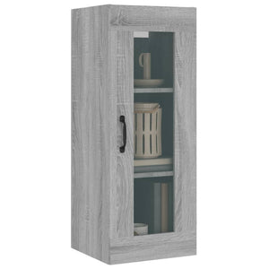 Armadietto Pensile a Parete Grigio Sonoma 34,5x34x90 cm cod mxl 27698