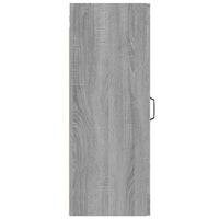 Armadietto Pensile a Parete Grigio Sonoma 34,5x34x90 cm cod mxl 27698