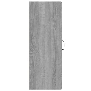 Armadietto Pensile a Parete Grigio Sonoma 34,5x34x90 cm cod mxl 27698