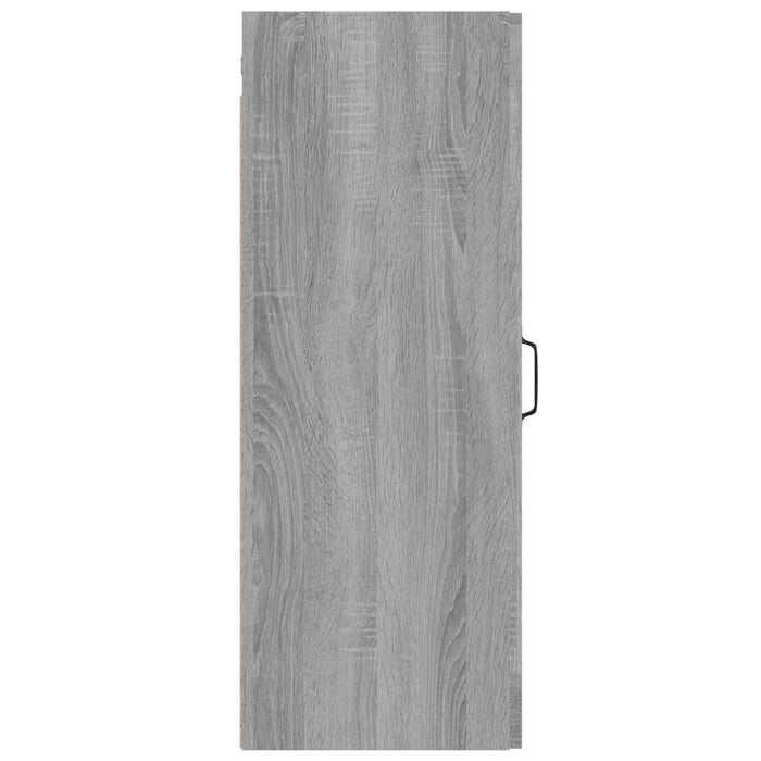 Armadietto Pensile a Parete Grigio Sonoma 34,5x34x90 cm cod mxl 27698