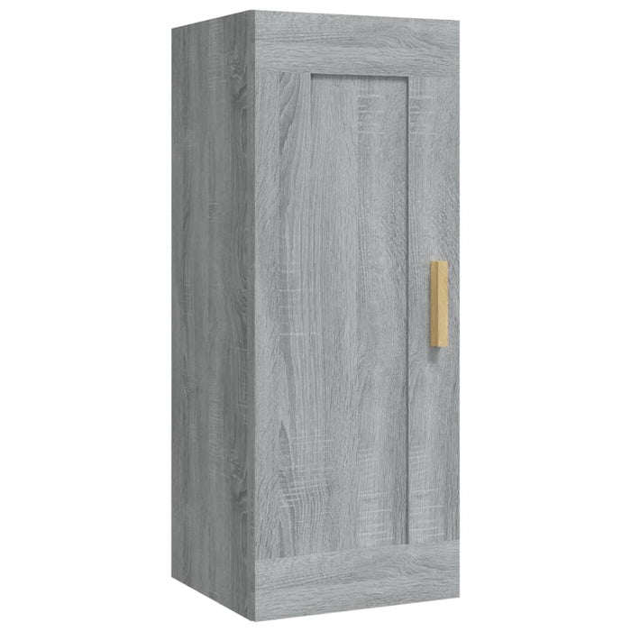 Armadietto a Muro Grigio Sonoma 35x34x90cm in Legno Multistrato cod mxl 32805