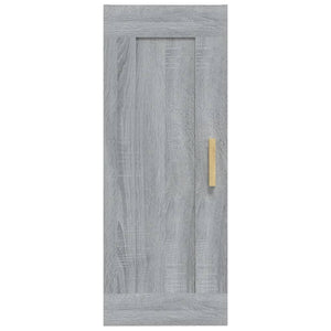 Armadietto a Muro Grigio Sonoma 35x34x90cm in Legno Multistrato cod mxl 32805