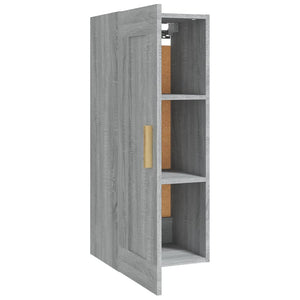 Armadietto a Muro Grigio Sonoma 35x34x90cm in Legno Multistrato cod mxl 32805