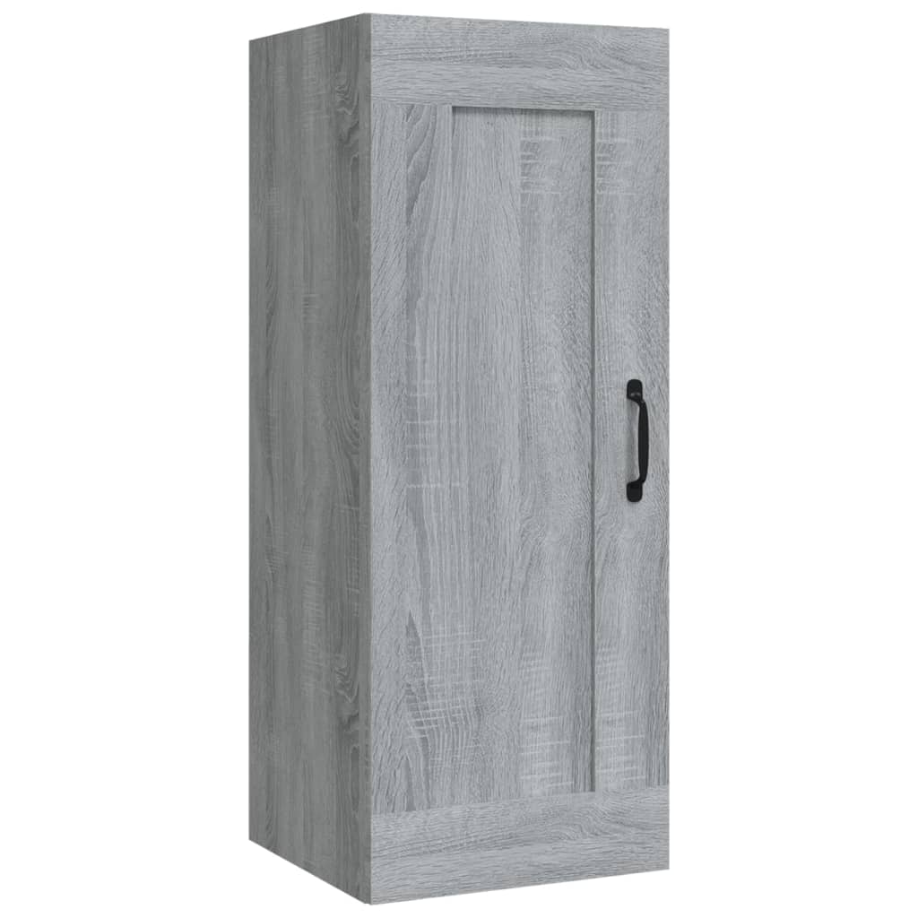 Mobile Pensile Grigio Sonoma 35x34x90 cm in Legno Multistrato 817454