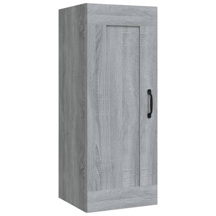 Mobile Pensile Grigio Sonoma 35x34x90 cm in Legno Multistrato 817454