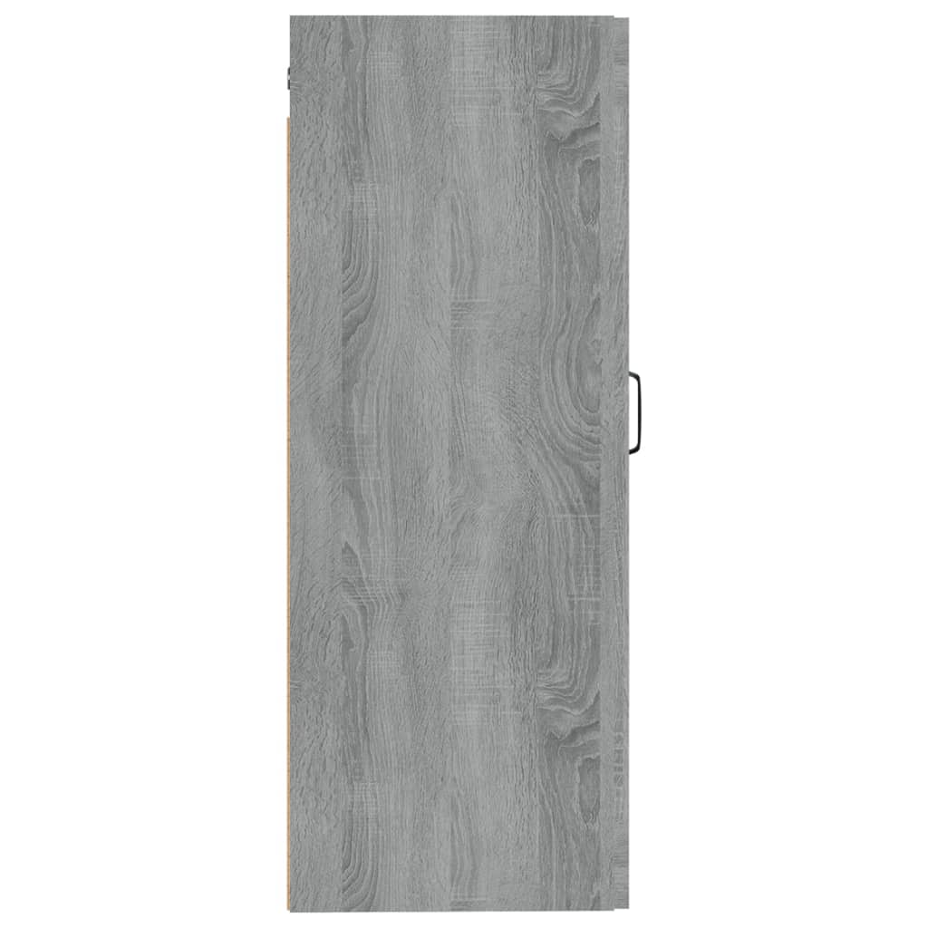 Mobile Pensile Grigio Sonoma 35x34x90 cm in Legno Multistrato 817454