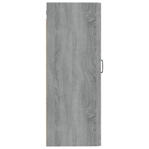 Mobile Pensile Grigio Sonoma 35x34x90 cm in Legno Multistrato 817454