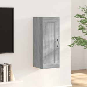 Mobile Pensile Grigio Sonoma 35x34x90 cm in Legno Multistrato